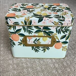 Rifle Paper Co Recipe Tin Citrus Floral